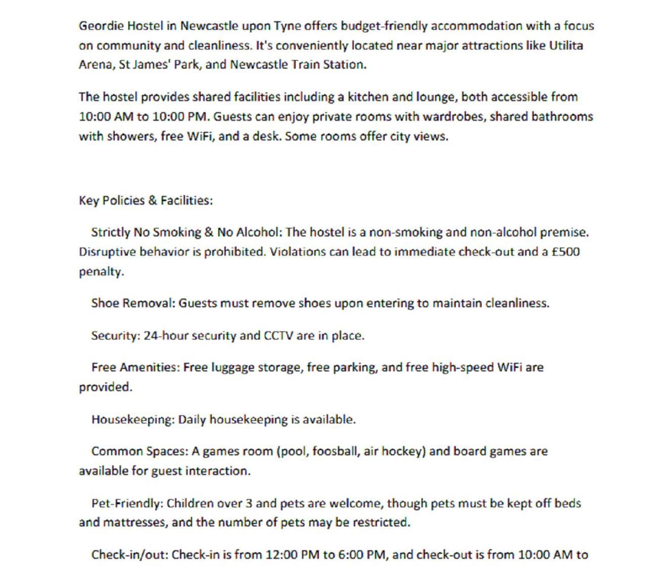 Geordie Hostel Newcastle upon Tyne Luaran gambar